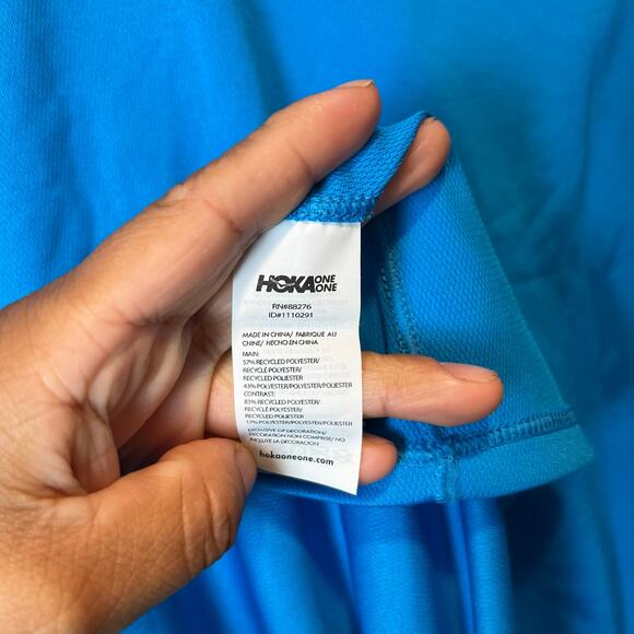Hoka One Performance Long Sleeve Size Medium Blue New - Picture 3 of 7